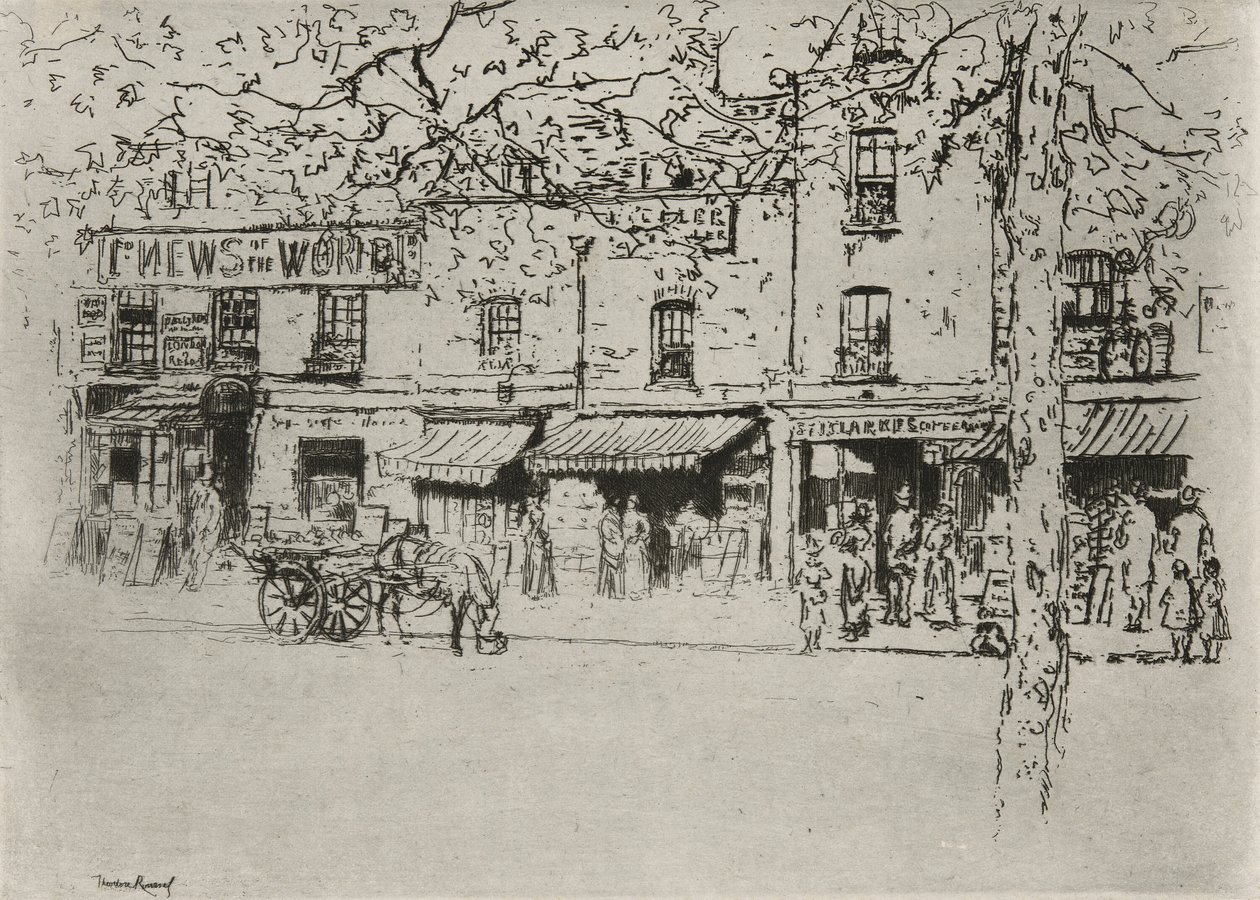 Az utca, Chelsea Embankment alkotó: Theodore Roussel