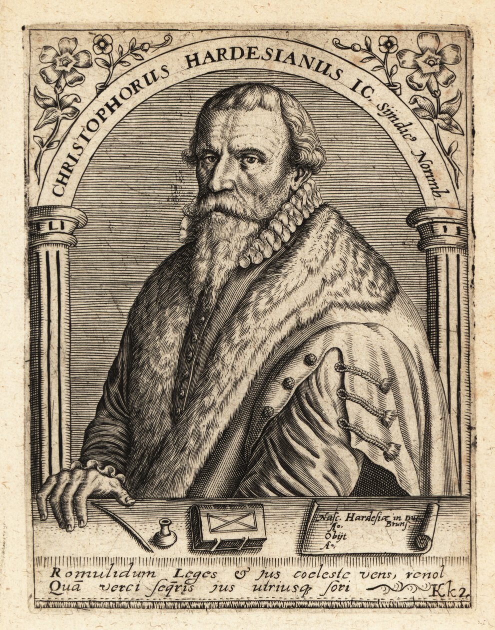 Christoph Herdesianus német ügyvéd alkotó: Theodore de Bry