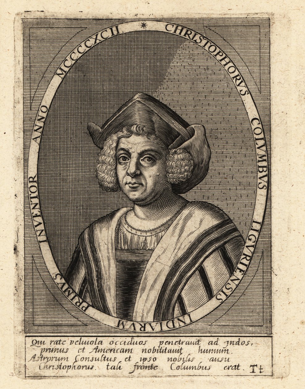 Kolumbusz Kristóf olasz felfedező és gyarmatosító alkotó: Theodore de Bry
