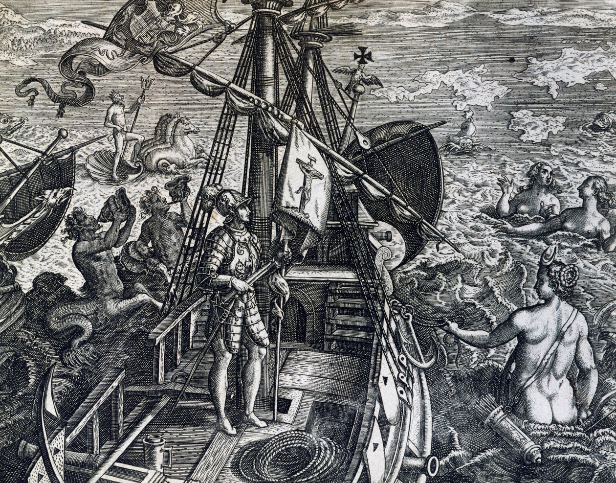 Kolumbusz Kristóf felfedezi Indiát alkotó: Theodore de Bry