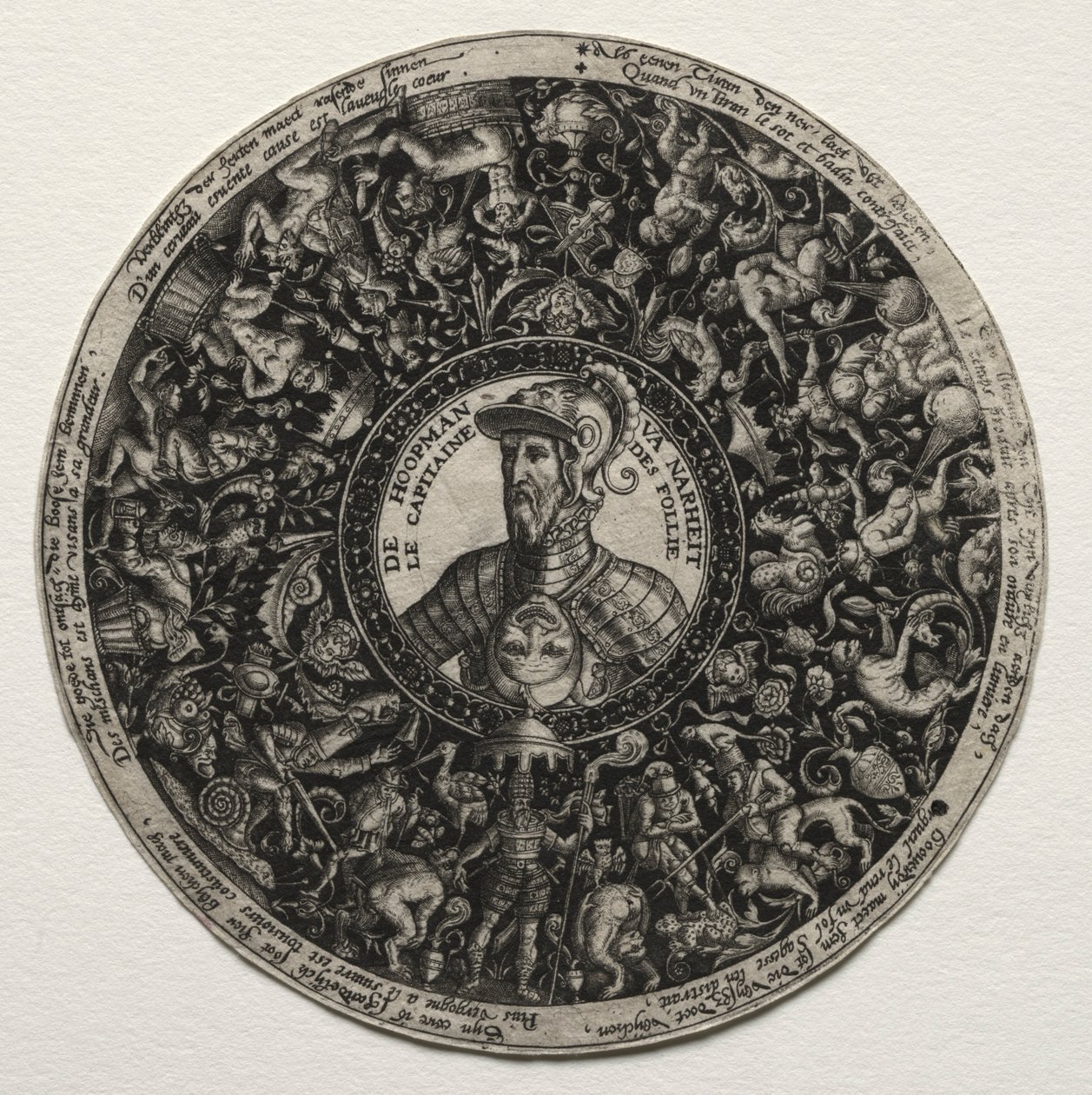 Tervezés medálos edényhez, c. 1558. alkotó: Theodore de Bry