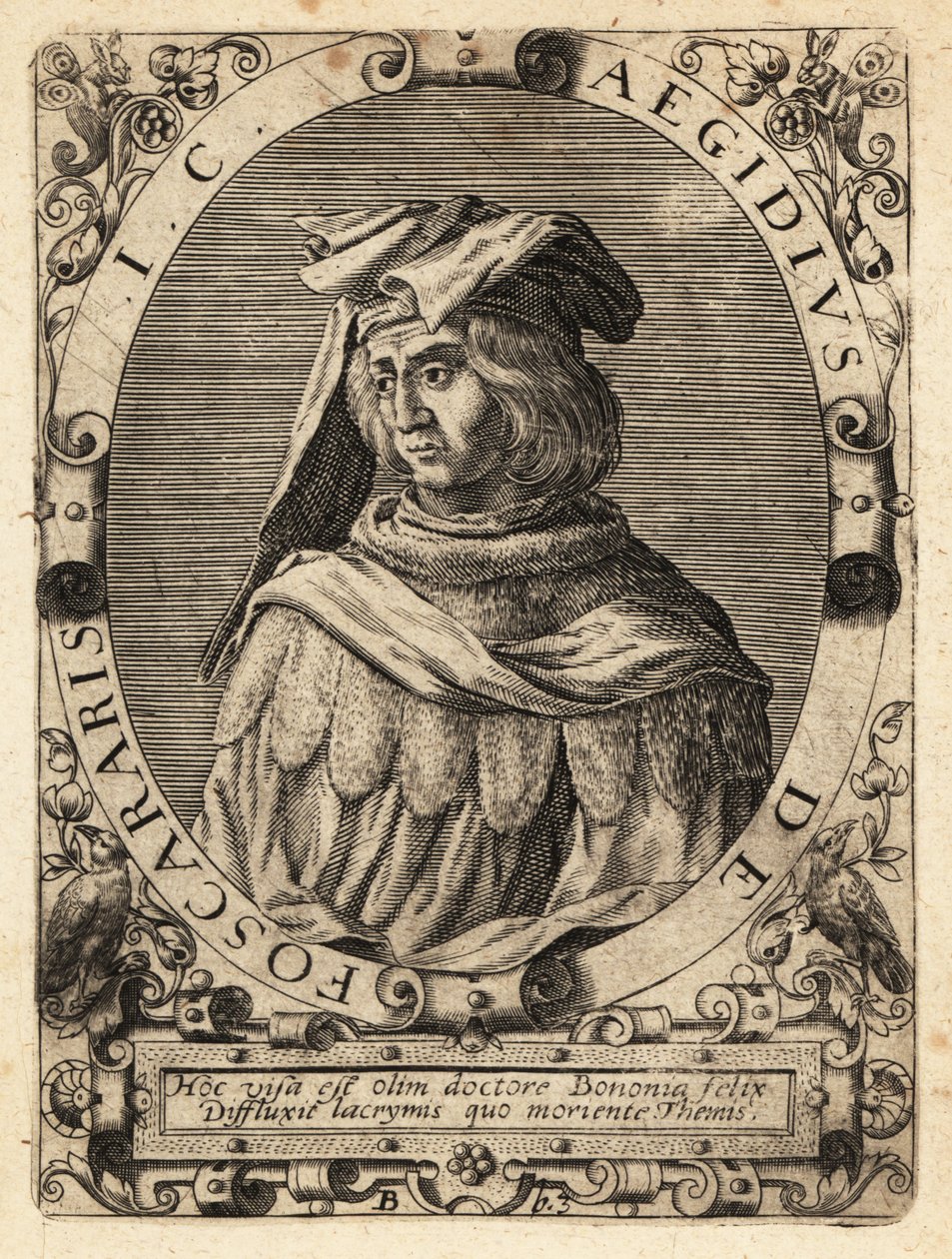 Egidio Foscherari, megh. 1289, olasz jogtudós alkotó: Theodore de Bry