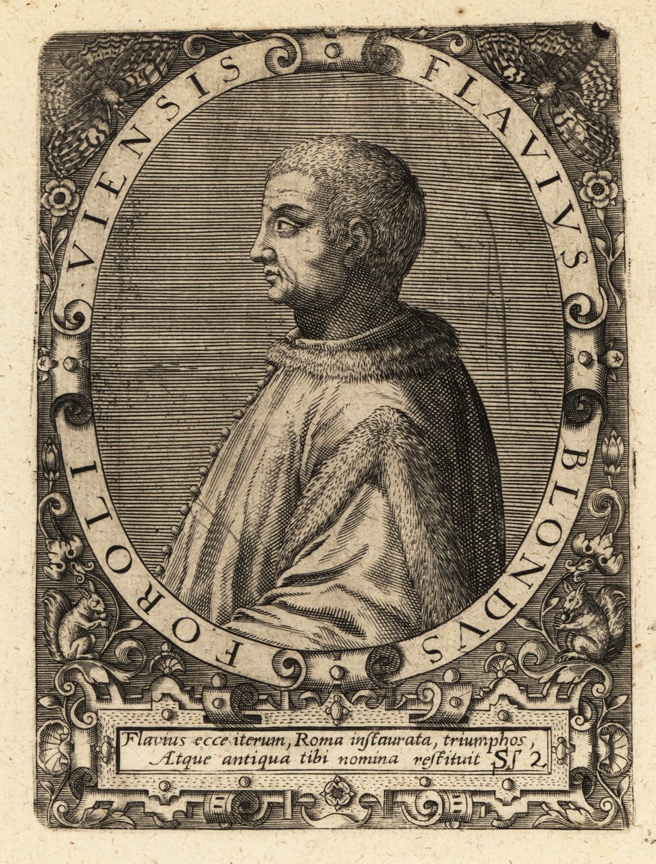 Flavio Biondo olasz történész alkotó: Theodore de Bry