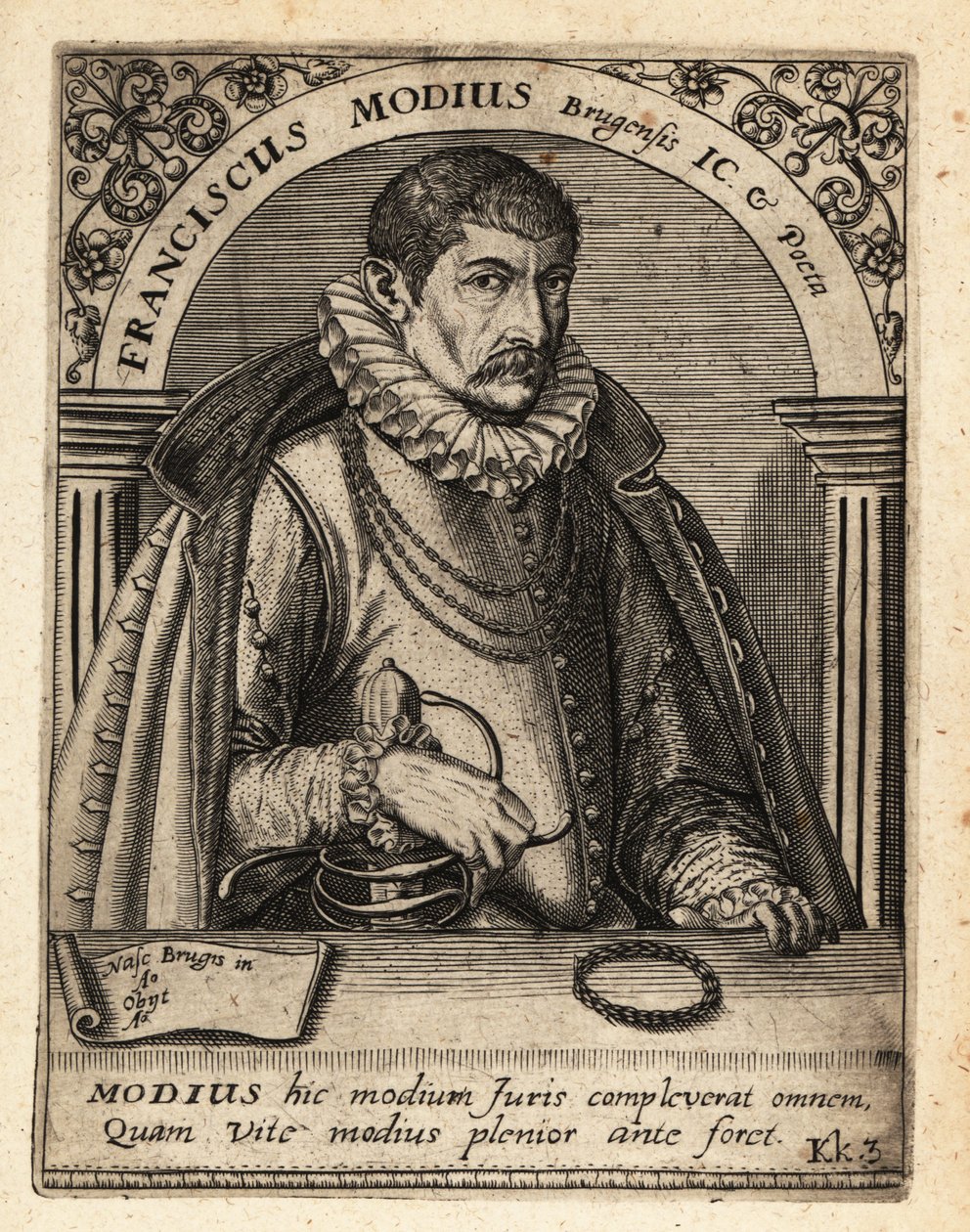 Francois Modius flamand jogtudós és humanista alkotó: Theodore de Bry