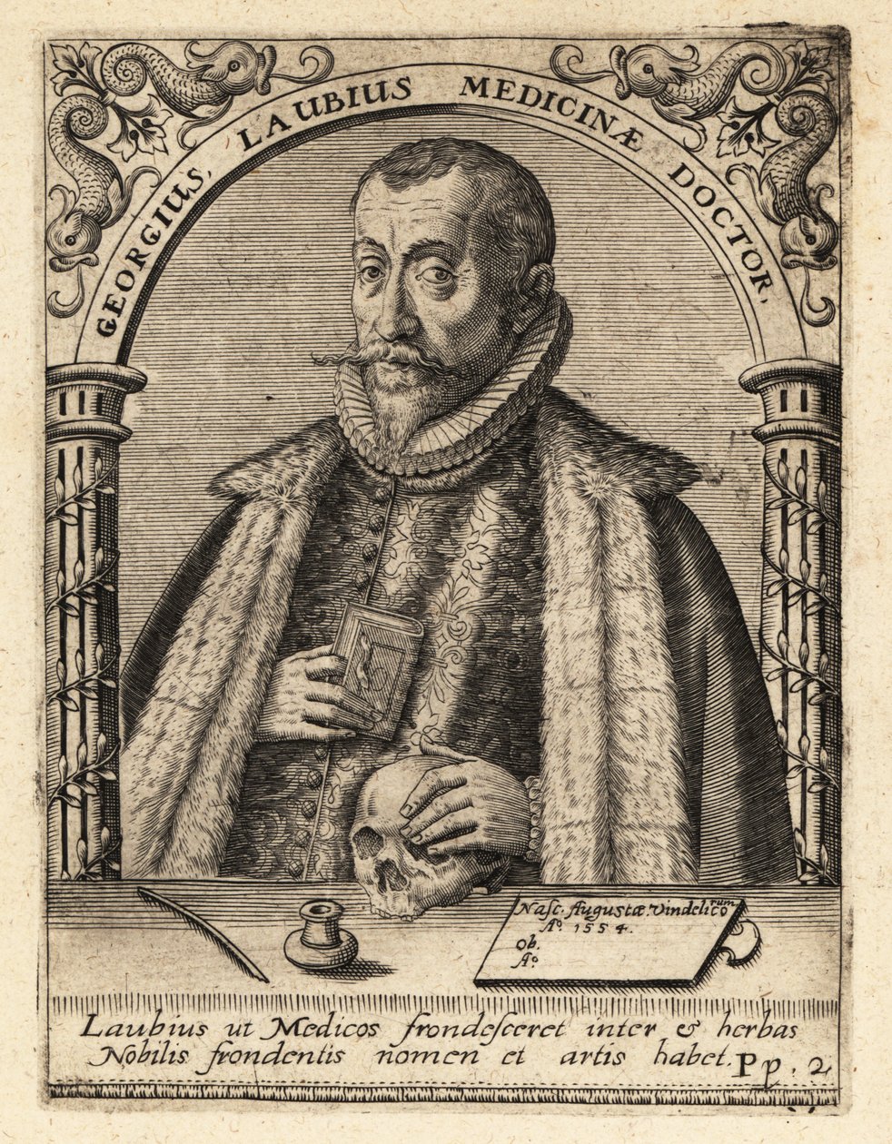 Georg Laube, augsburgi német orvos alkotó: Theodore de Bry