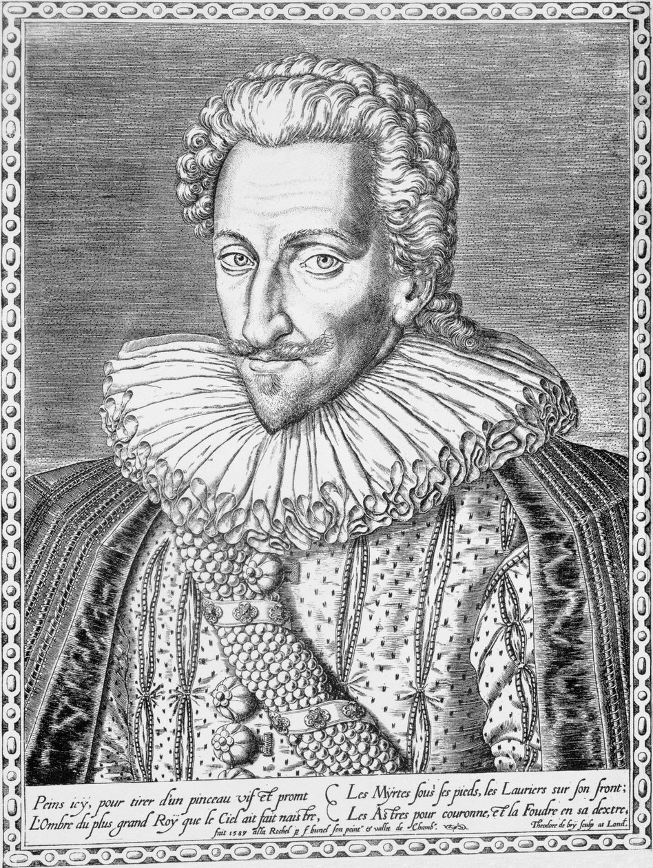IV. Henrik francia, Navarra királya, 1589 alkotó: Theodore de Bry