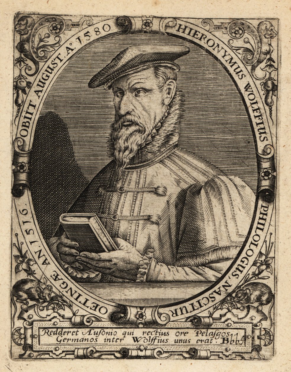 Hieronymus Wolf német történész alkotó: Theodore de Bry