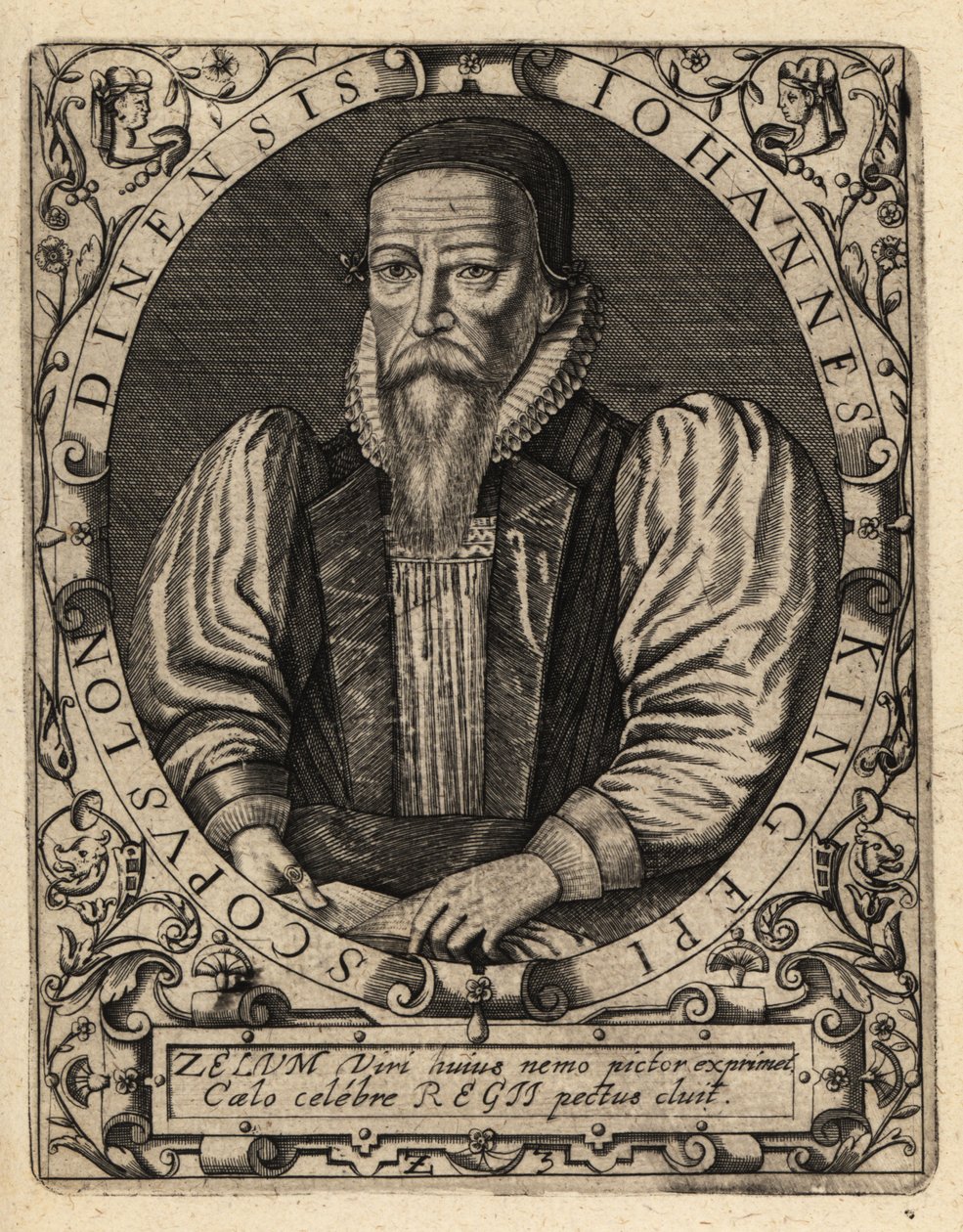 John King, meghalt 1621-ben, London püspöke. alkotó: Theodore de Bry