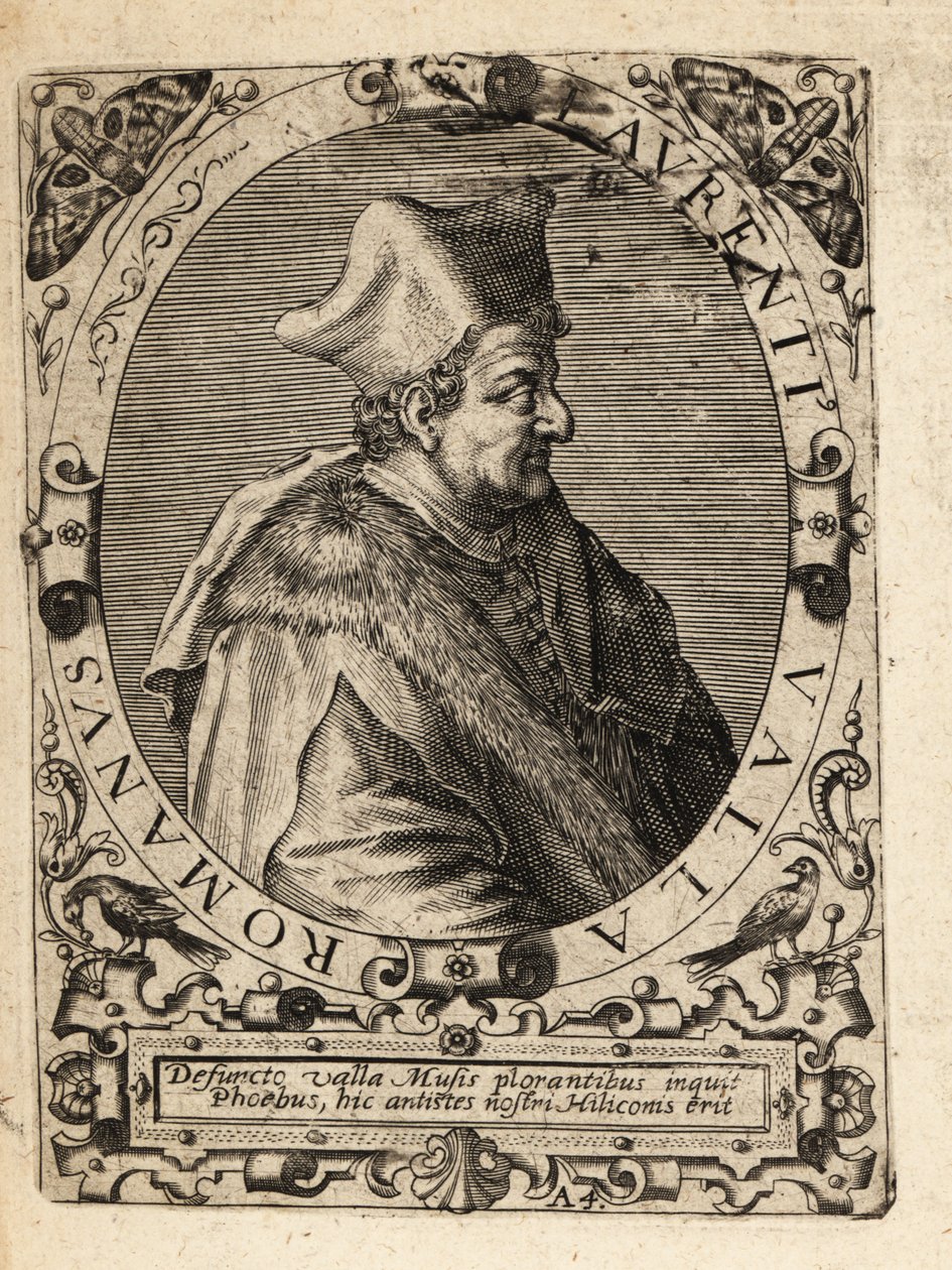 Lorenzo Valla, 1407-1457, olasz humanista. alkotó: Theodore de Bry