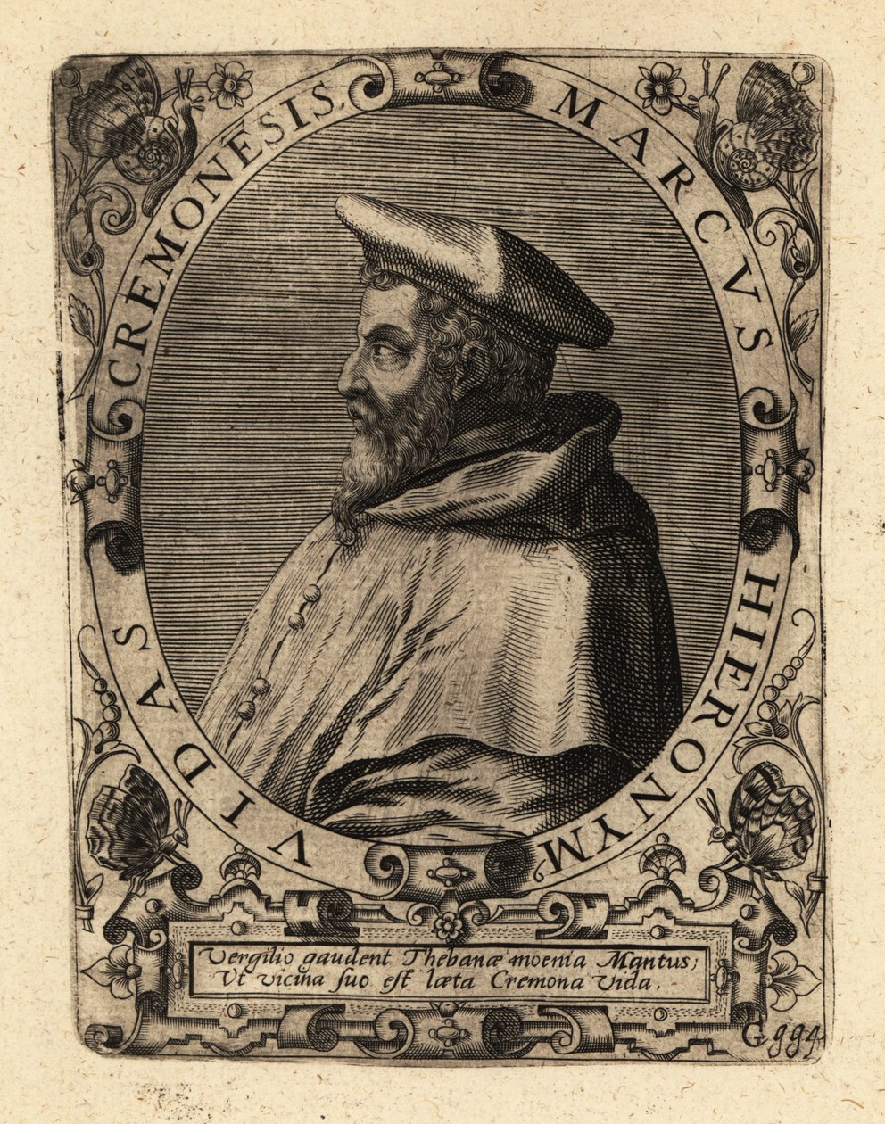 Marco Girolamo Vida olasz humanista. alkotó: Theodore de Bry