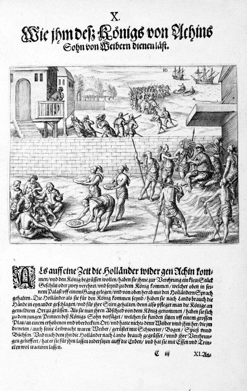 Felajánlások a királynak, 1606 alkotó: Theodore de Bry