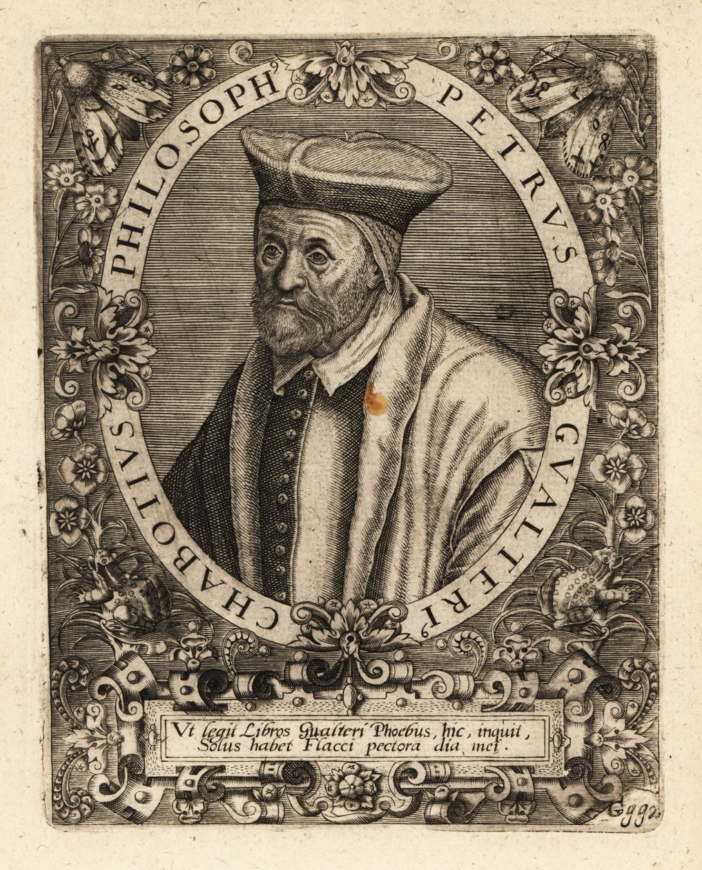 Pierre Gautier Chabot francia humanista író. alkotó: Theodore de Bry