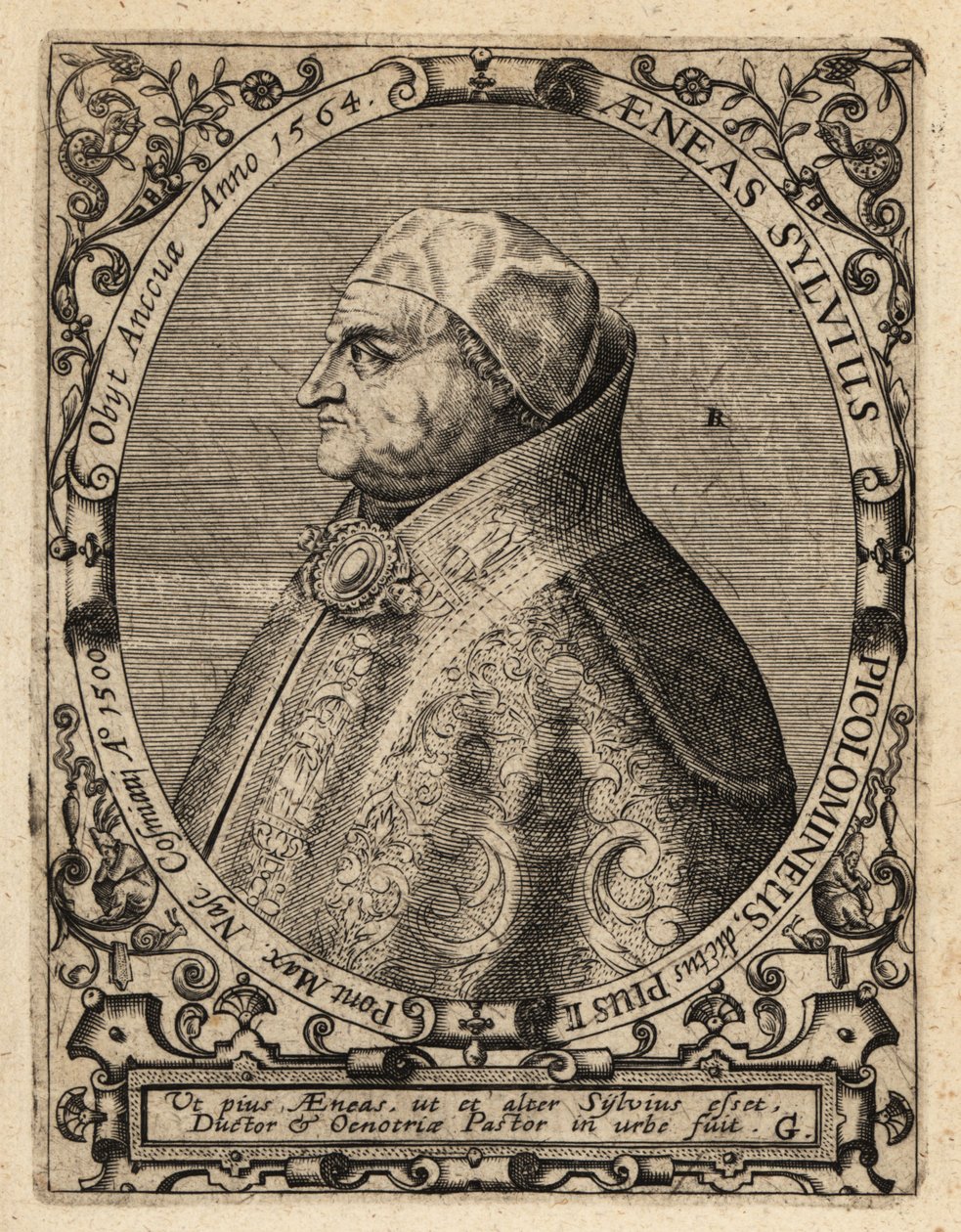 II. Pius pápa alkotó: Theodore de Bry