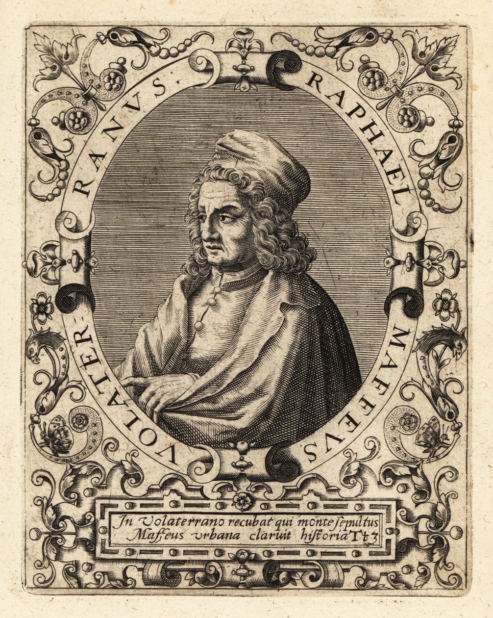 Raffaello Maffei olasz történész alkotó: Theodore de Bry