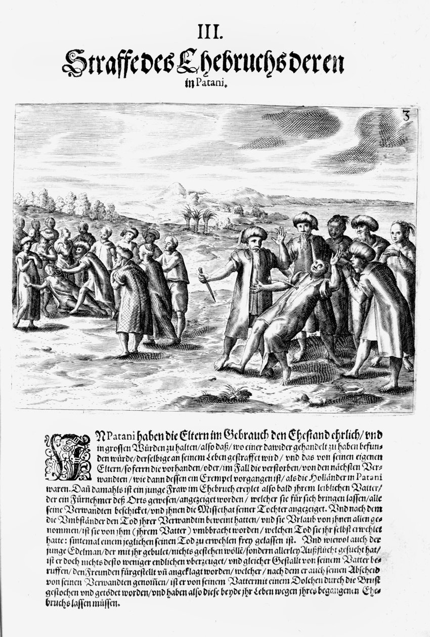 Leszámolás, 1606 alkotó: Theodore de Bry