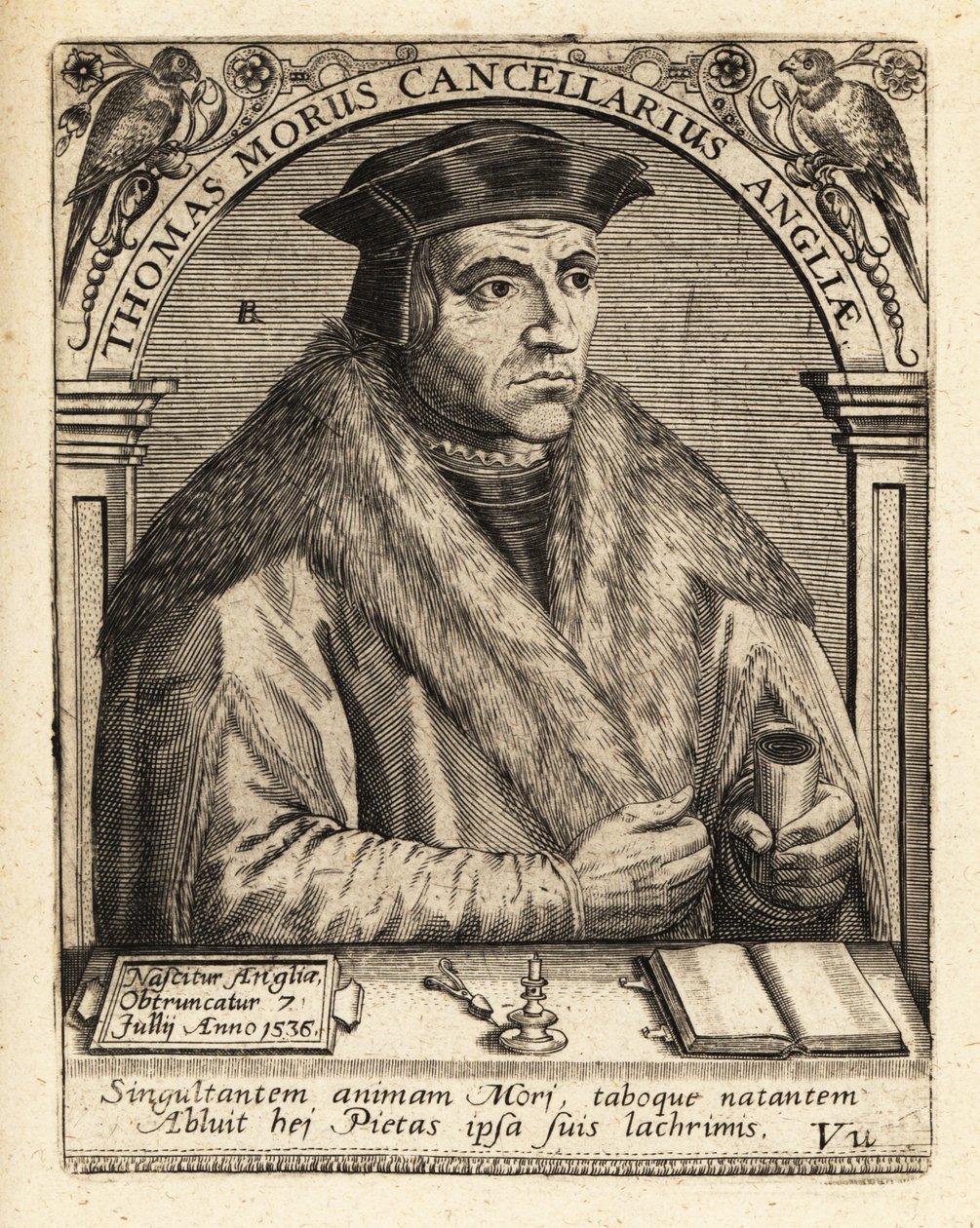 Sir Thomas More, angol ügyvéd. alkotó: Theodore de Bry