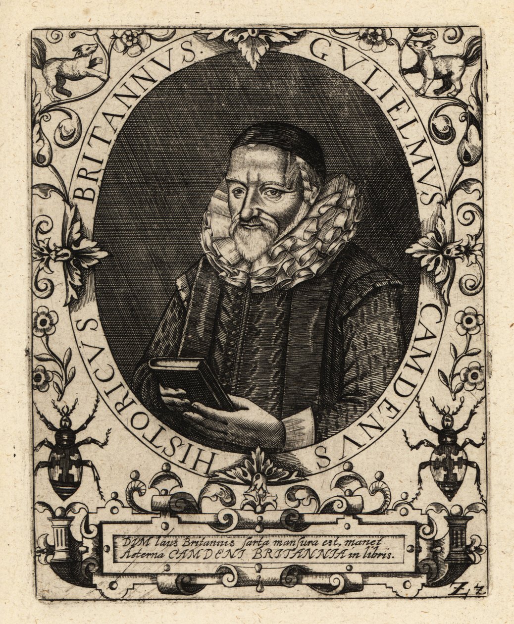 William Camden, angol antikvárius. alkotó: Theodore de Bry