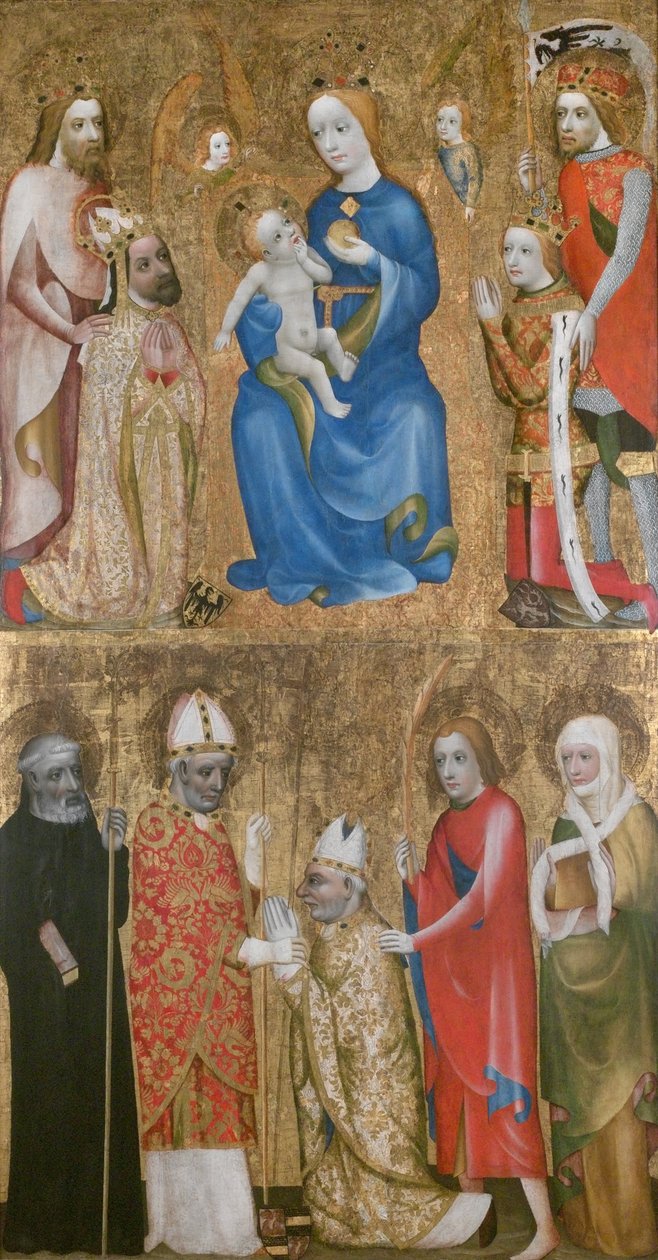 Jan Ocko vlasimi érsek fogadalmi festménye, 1370 körül alkotó: Theodoric of Prague,