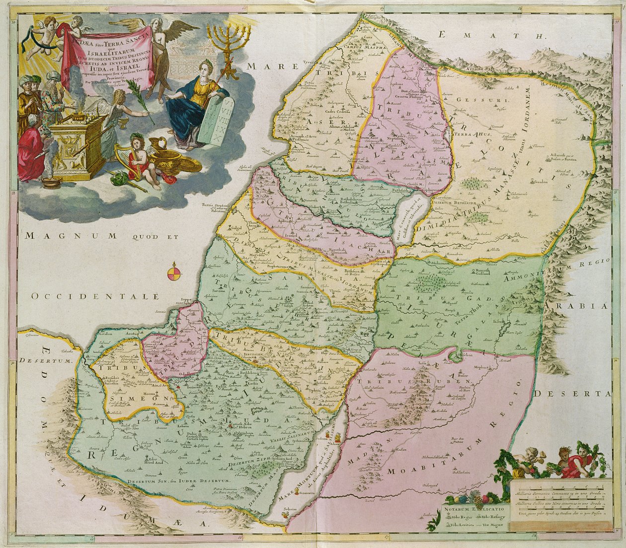 A Szentföld térképe alkotó: Theodorus Danckerts