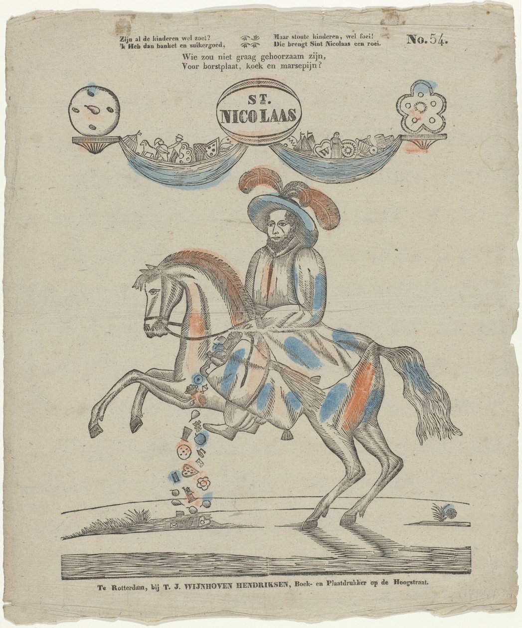 St. / Nicolaas (cím a tárgyon) alkotó: Theodorus Johannes Wijnhoven Hendriksen