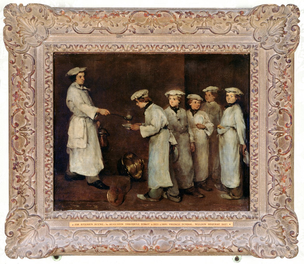 Konyhai jelenet, 1860-as évek eleje alkotó: Theodule Ribot