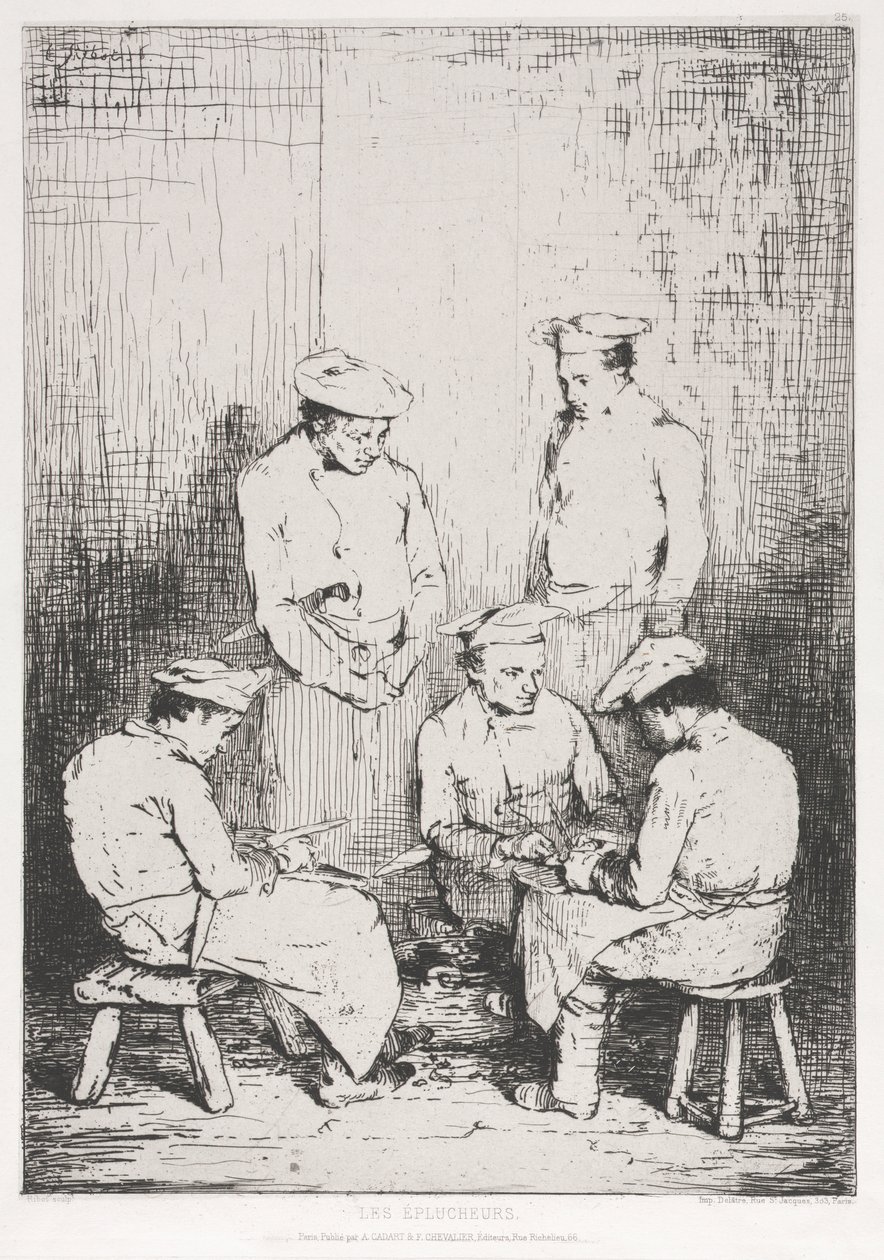 A burgonyahámozók alkotó: Theodule Ribot