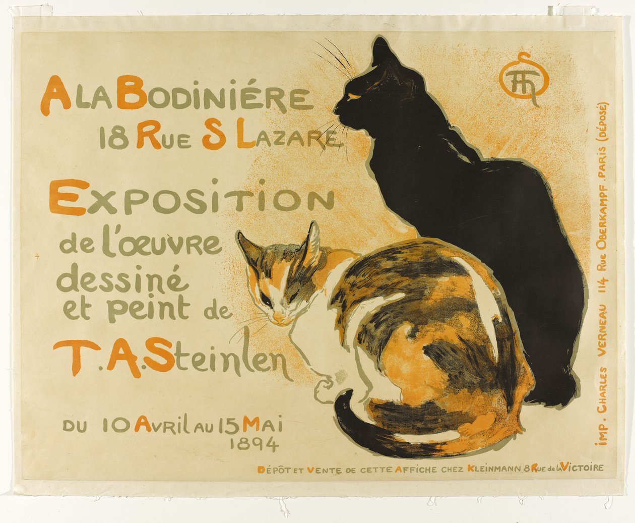 A Bodiniere-ben, 1894 alkotó: Théophile Alexandre Steinlen