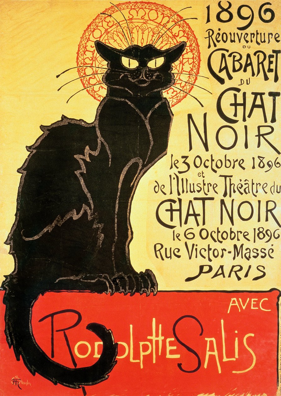 A Chat Noir kabaré újranyitása, 1896 alkotó: Théophile Alexandre Steinlen