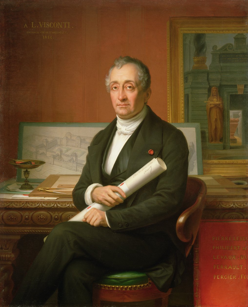 Ennio Quirino Visconti (1751-1818) 1854 alkotó: Theophile Auguste Vauchelet