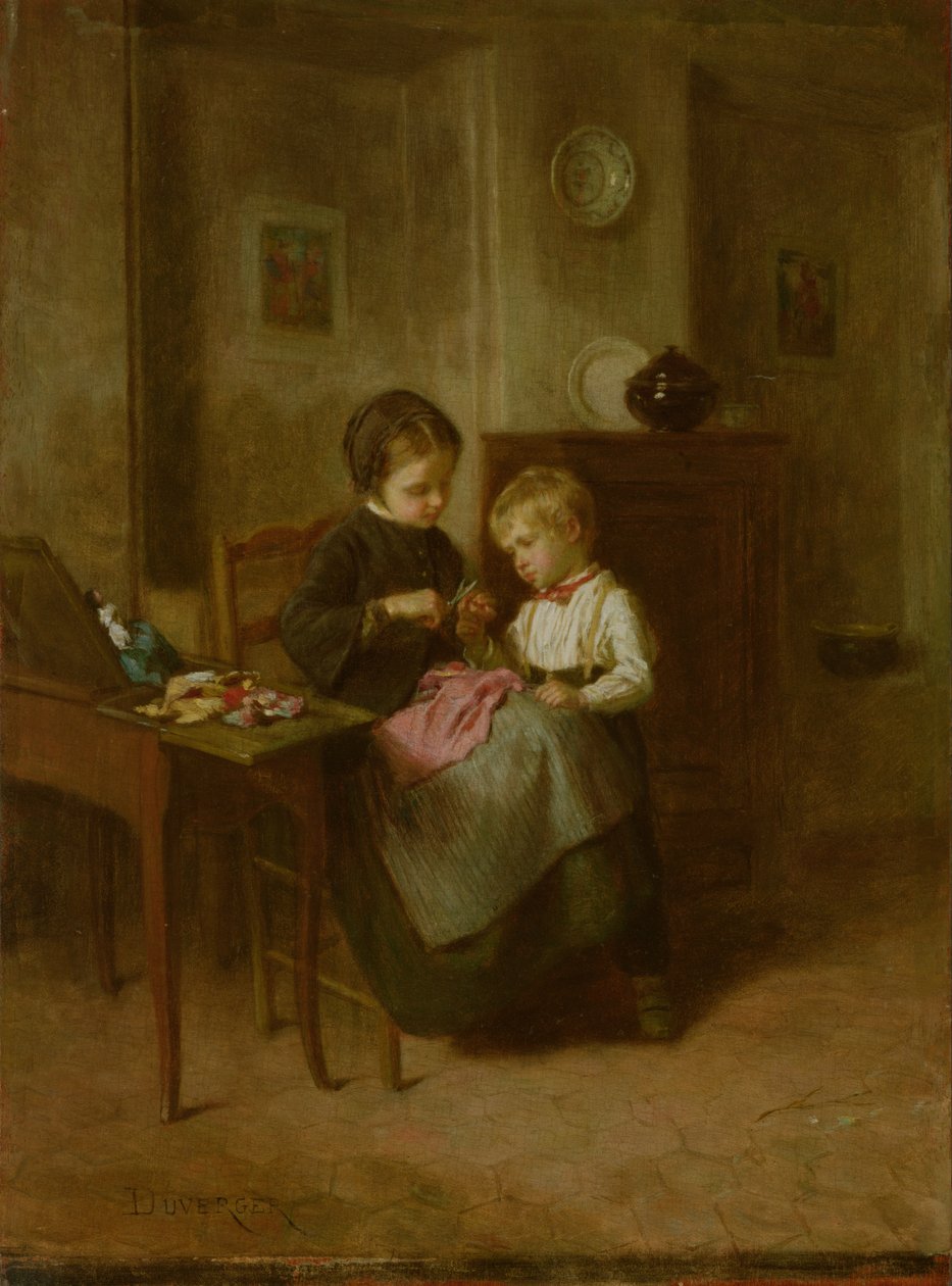 A varrás lecke alkotó: Theophile Emmanuel Duverger