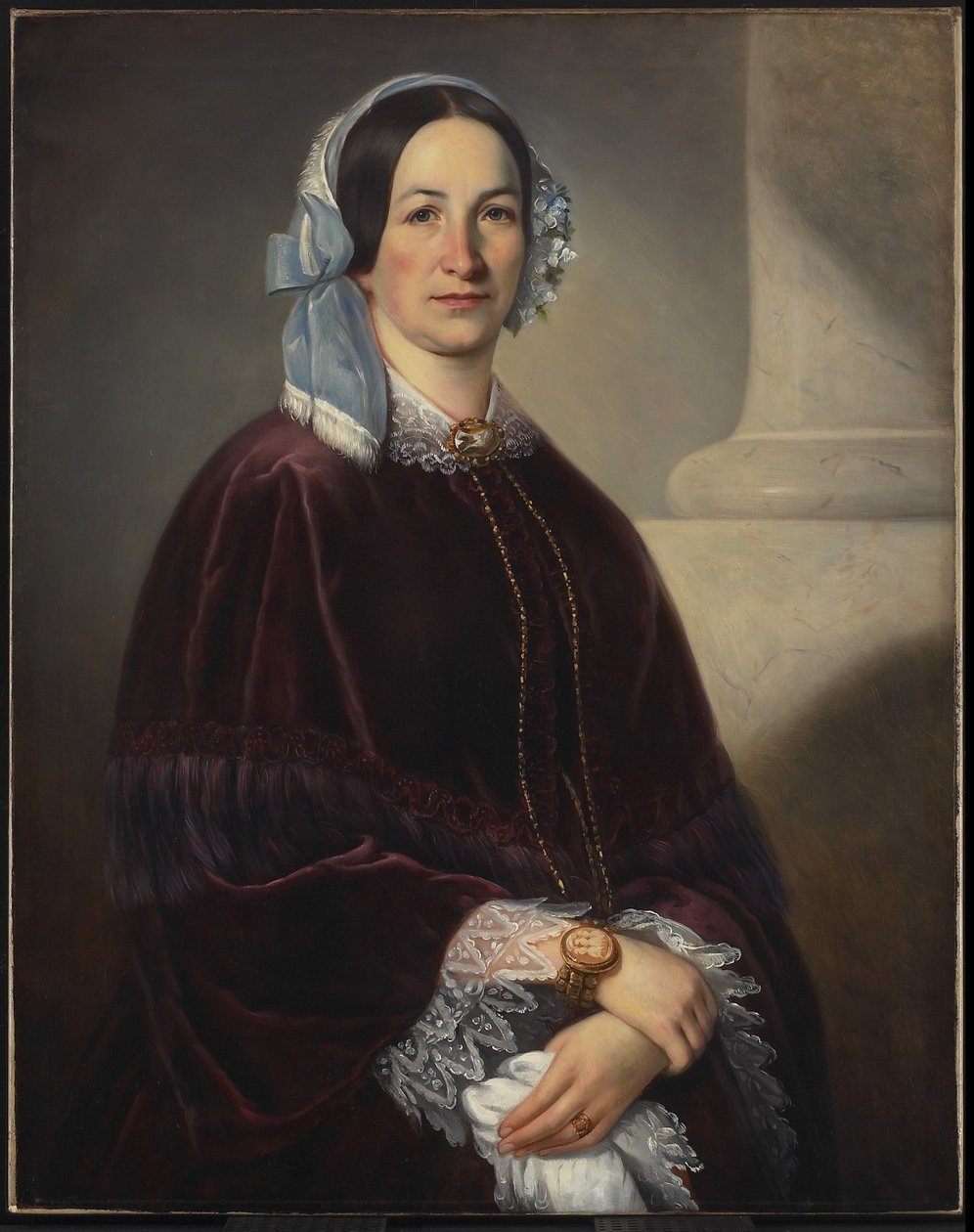 Madame Isaac Dorion, szül.: Adélaide Huot dit St-Laurent, 1854 körül alkotó: Théophile Hamel