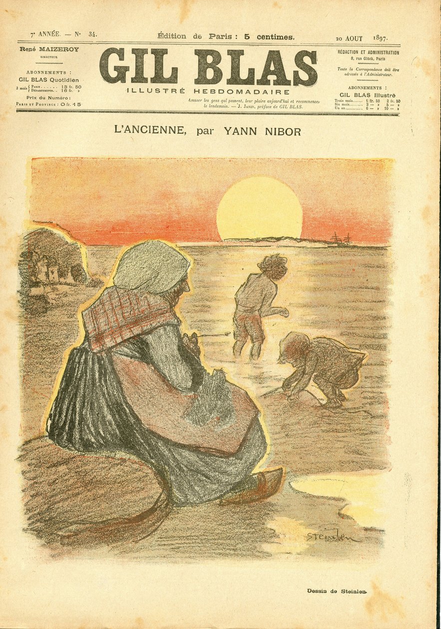 „Gil Blas” borítója alkotó: Théophile Alexandre Steinlen