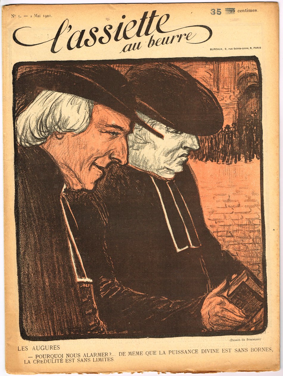 A „The Butter Plate” borítója, 5. szám, Satirique en Colors alkotó: Théophile Alexandre Steinlen