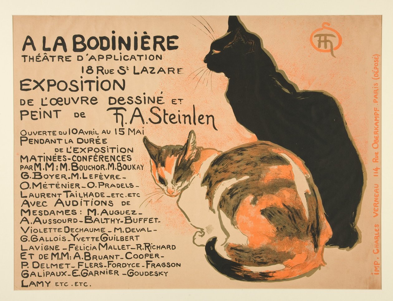 Ausstellung des gezeichneten und gemalten Werks von T. A. Steinlen alkotó: Théophile Alexandre Steinlen