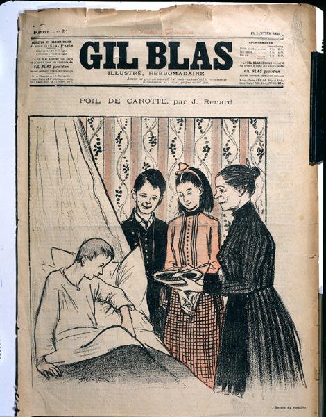 Illusztráció Jules Renard (1864-1910) „Poil de Carotte” című művéből a „Gil Blas”-ból alkotó: Théophile Alexandre Steinlen