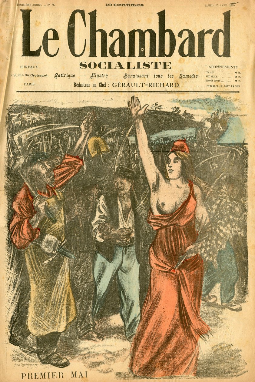 A szocialista Chambard, 72. szám, Szatirikus színekben alkotó: Théophile Alexandre Steinlen