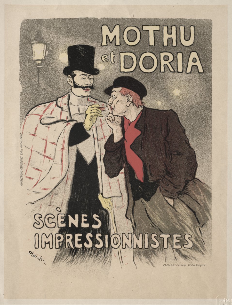 Mothu és Doria - impresszionista jelenetek alkotó: Théophile Alexandre Steinlen