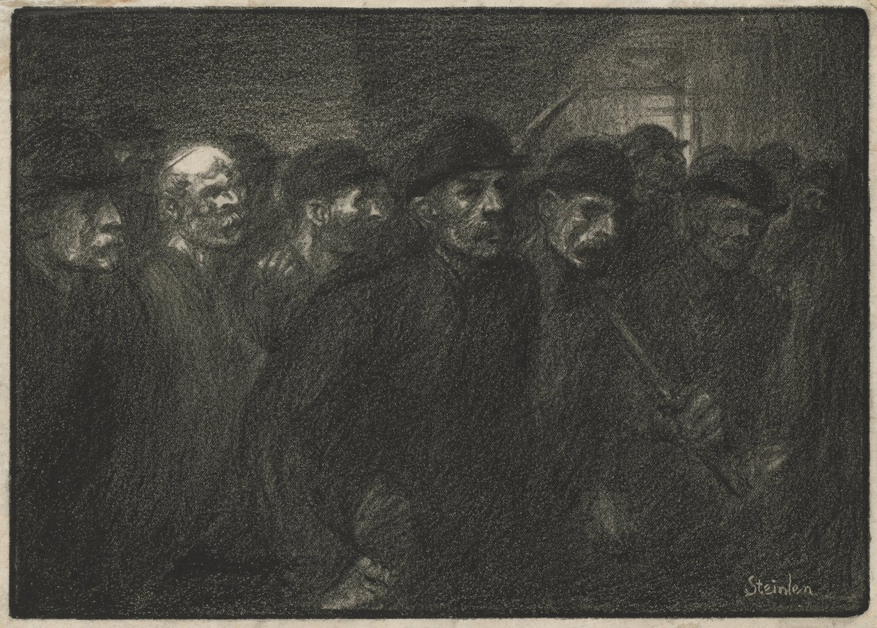 A gyárat elhagyó munkások alkotó: Théophile Alexandre Steinlen