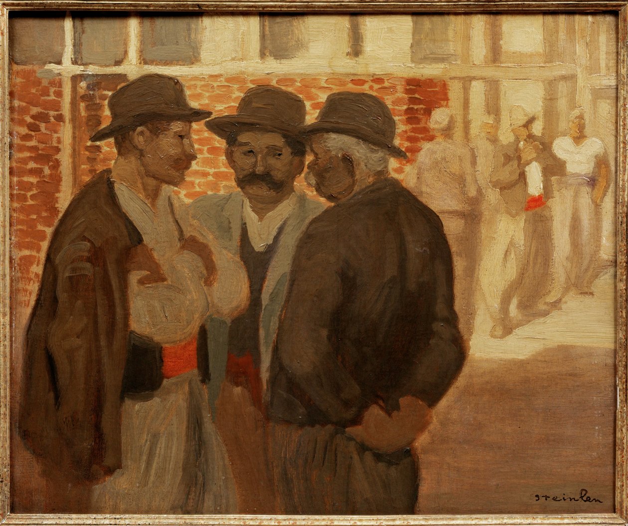 Építőipari munkások alkotó: Theophile Alexandre Steinlen