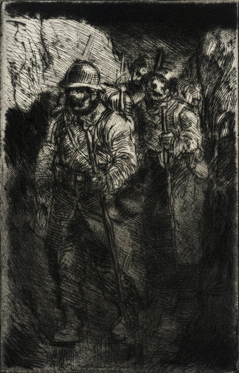 Sétáló katonák alkotó: Théophile Alexandre Steinlen