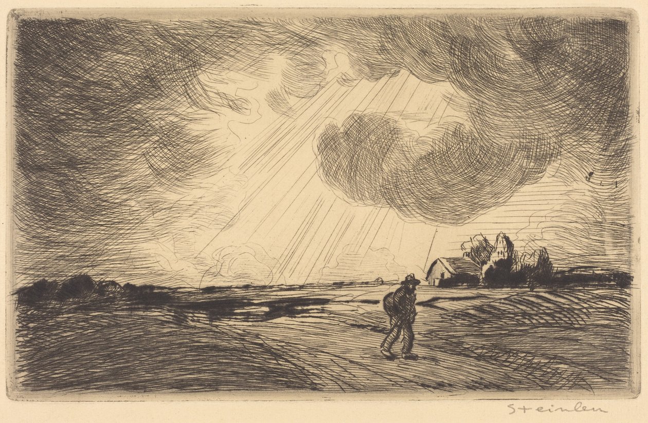 Thunder Storm (Zivatar) alkotó: Théophile Alexandre Steinlen