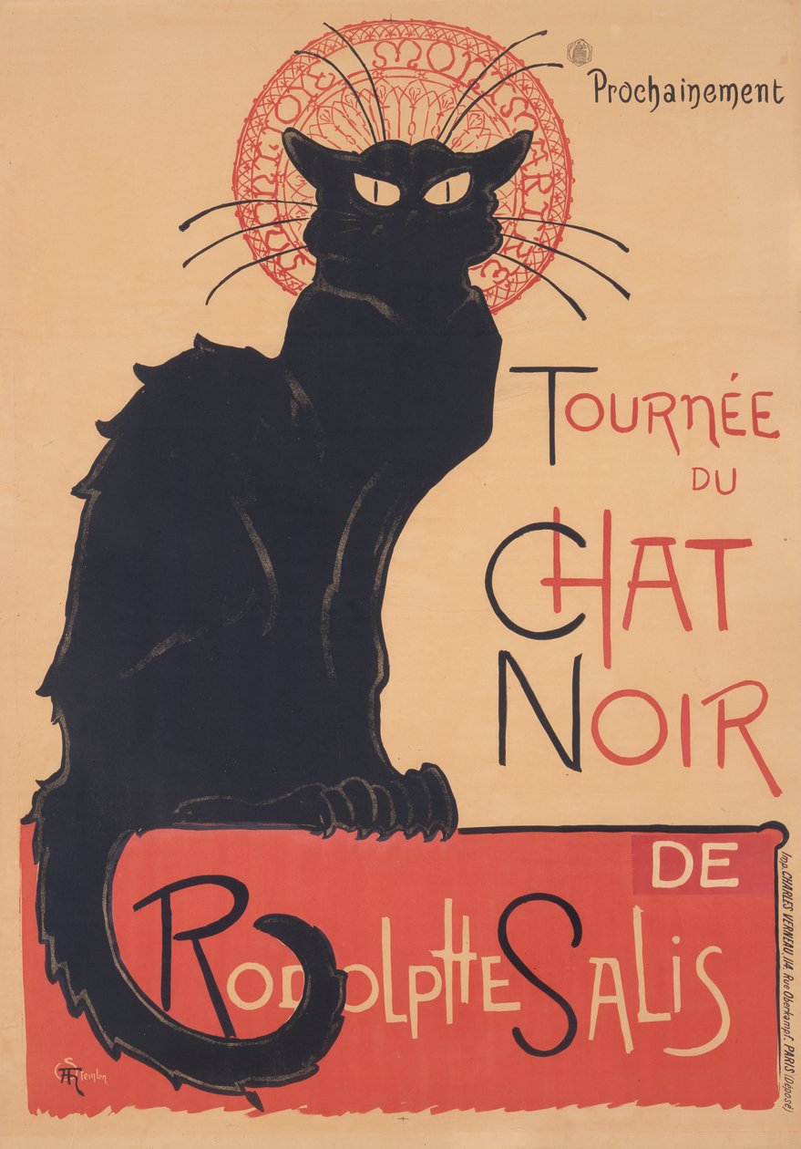 A Chat Noir turnéja alkotó: Théophile Alexandre Steinlen