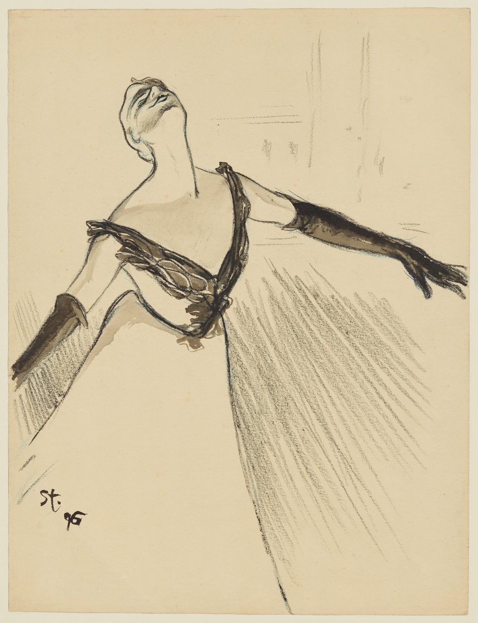 Yvette Guilbert alkotó: Théophile Alexandre Steinlen