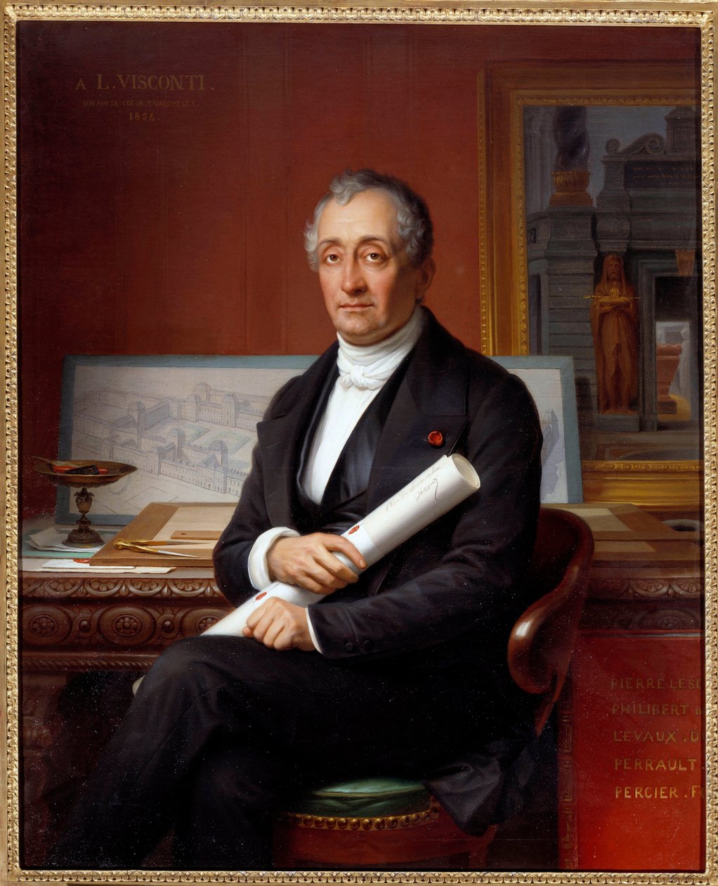 Louis Tullius Visconti (1791-1853) építész portréja Theophile Vauchelet (1802-1873) festménye alkotó: Theophile Auguste Vauchelet