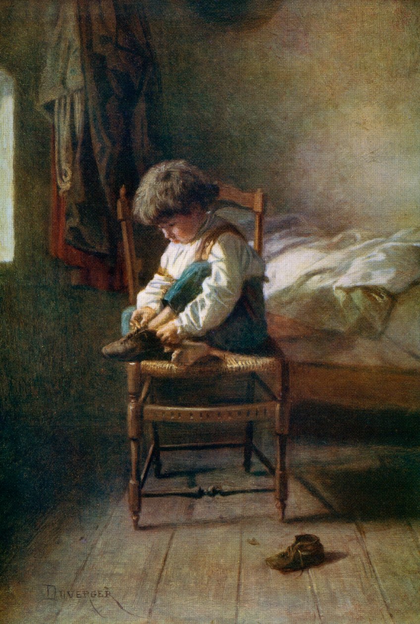 Egyedül, 19. század, 1912. alkotó: Theophile Emmanuel Duverger