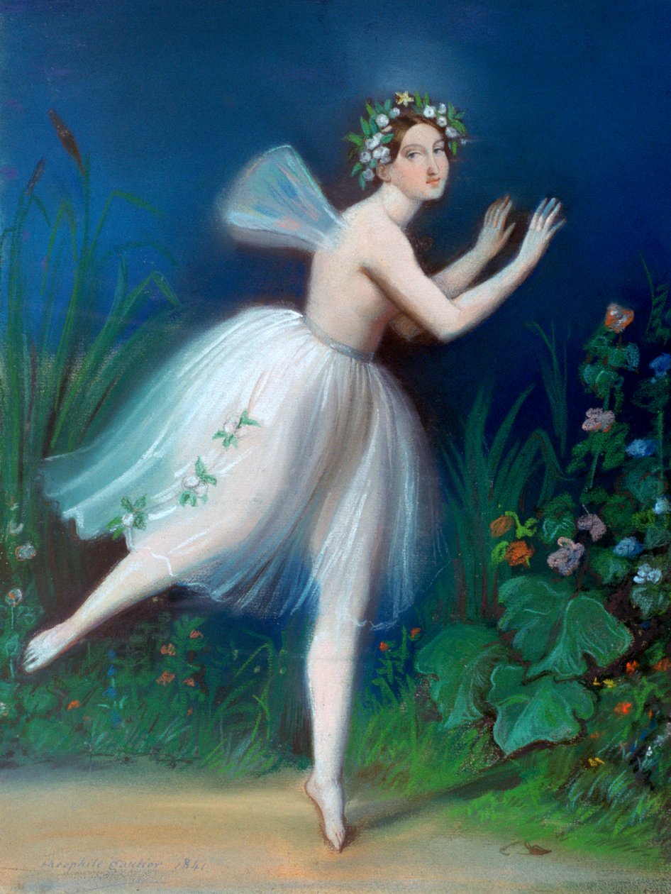 Carlotta Grisi portréja a Giselle-ben, 1841 alkotó: Theophile Gautier