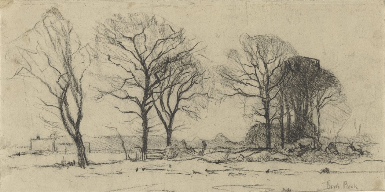 Táj fákkal alkotó: Theophile de Bock