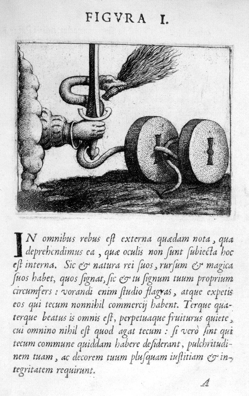 I. próféciafigura a Prognosticatio eimii Doctoris Paracelsi-ból, 1536 alkotó: Theophrastus Bombastus von Hohenheim Paracelsus