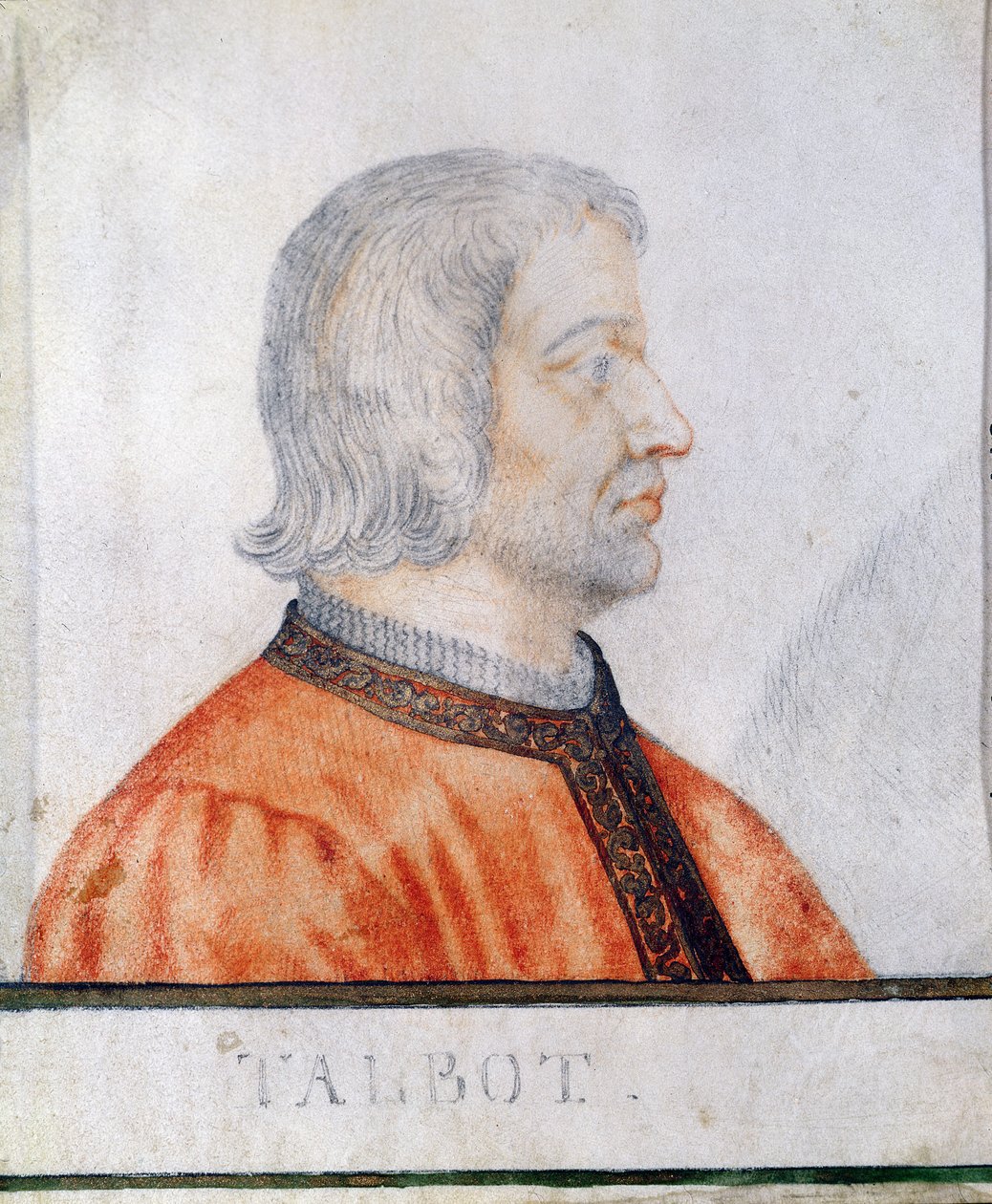 John Talbot (1388-1453) Shrewsbury 1. grófja (wc, papír) alkotó: Thierry Bellange