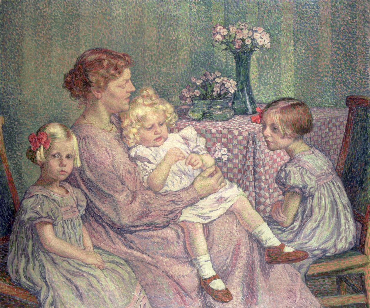 Madame van de Velde és gyermekei, 1903 alkotó: Théo van Rysselberghe